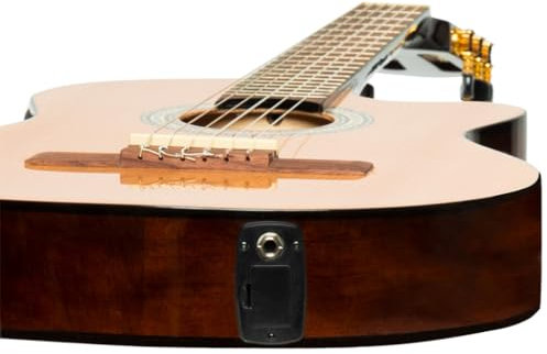 SCL60 Cutaway akustisch-elektrische klassische Gitarre mit B-Band 4-band EQ, Farbe Natur