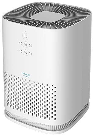 Cecotec Purificador de Aire con Temporizador TotalPure Connected 1000 Handy. Potencia 25 W, Bajo Consumo, 60 CADR, 3 Etapas de filtrado, 3 Velocidades, Cobertura 25 m3