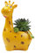 HEALLILY Animal Succulent Planter Pot - Ceramic Hippo & Giraffe Succulent Planter - Bonsai Holder, Desktop Flower Vase, Table Art Statue