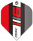 WINMAU Prism Delta Blade 6 Black, Grey & Red Extra Thick Dart Flights - 1 Set per Pack (3 Flights in total)