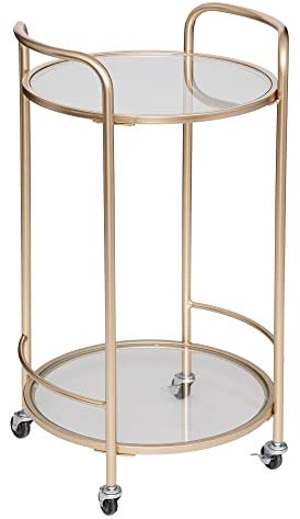 Atmosphera - Aparador Thalia - Metal y Cristal Templado - Oro