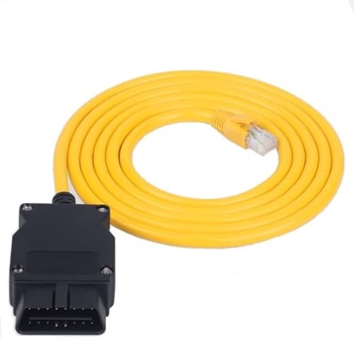 Alchiauto enet obd2 ethernet Cable rj45 OBD obdii cable f-Series Cable 2M compaitble with e-sys bootmod3 i-sta