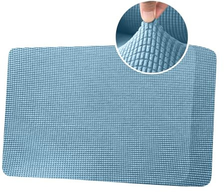 Sofa Sitzkissenbezug Stretch Couch-Kissenbezug Elastisch Sofa Husse Husse Überzug Bezug Sitzbezüge Kissenbezüge für Sofa Sitzkissen Schonbezug (Rückenlehnen,Blau)