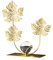 Milageto Metall Blatt Statue Ornamente, goldenes Ahornblatt Desktop-Dekoration, Blatt-Skulptur, Moderne Natur Kunsthandwerk für Zuhause Büro Schlafzimmer