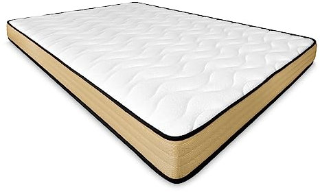 mattfy Aura Wendematratze, ideal für Nist- oder Etagenbetten, milbendicht, antibakteriell und hypoallergen, Memory-Schaum, Weiß, 90 x 200 cm