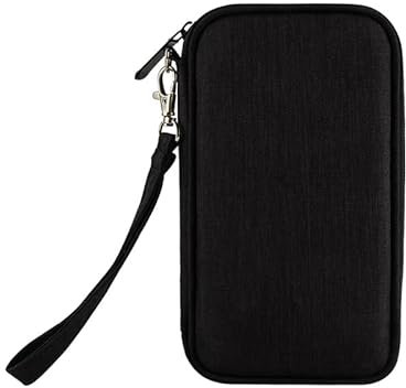 HCFGS Cable Organiser Bag, Electronics Accessories Bag Organiser for Cables, Universal Carry Travel Gadget Bag for Cables, Power Bank, Charger Hard Disk, Headphone - Black