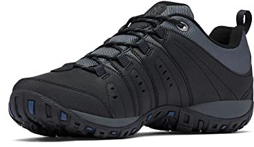 Columbia Woodburn 2 WP, Scarpe da trekking ed escursionismo impermeabili a vita bassa Uomo, Graphite/Dark Mountain 2024 , 45 EU