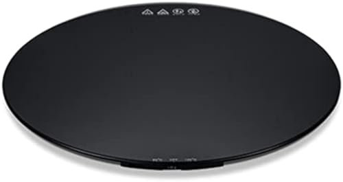 Vassoio riscaldante elettrico da 10 pollici, rotondo, con doppio controllo della temperatura, 65 °C/120 °C, scaldabagno intelligente per la tavola