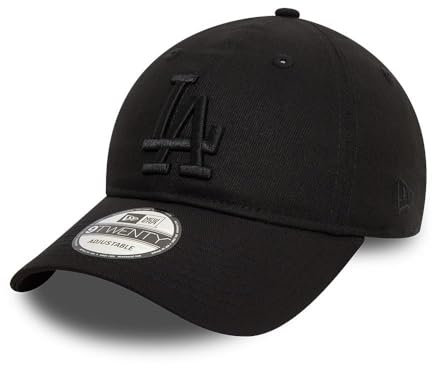 New Era Los Angeles Dodgers MLB League Essential Tonal Schwarz Verstellbare 9Twenty Cap - One-Size