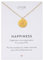 LUUK LIFESTYLE Collier avec pendentif pièce cerf I chevreuil, porte-bonheur, idée cadeau pour les meilleurs amis, amour des animaux, or