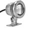 flexman 12V 5W RGB Teichlicht, Wasserdichtes Aquarium Spotlicht, Tauchlichter mit 120° Verstellbarem Ständer für Aquarium, Pool, Garten und Aquarium (silberne Muschel)
