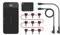 D'Addario Accessories XPND Pedal Power Battery Kit w/International Plugs, Type C/G/F/I Adaptors - Guitar Pedal Power Supply - USB Charging Battery with Customizable Daisy Chain