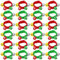 Augshy Glockenband Set, 24 Stück Weihnachts Armbänder Handgelenk Glöckchen mit Rot Grün Gold Silber Glocken Musikinstrumente für Weihnachtsgeschenke, Partyspielzeug