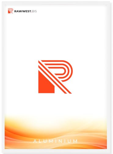 RAWWEST.BIS Alu Bilderrahmen A1 59,4x84,1cm Plakatrahmen, Alurahmen mit Plexi-Antireflex Rahmen aus Aluminium für Bilder Poster Fotos und für Puzzle, Posterrahmen - Fotorahmen, Weiß