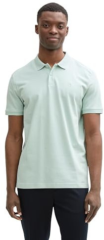 TOM TAILOR Denim Herren 1045587 Poloshirt, 17549 - Sea Foam, L EU