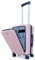 M4268782 CAMIR-Valise de Voyage Cabine avec USB-Bagage Intelligente-Chariot de Cabine avec Poche Avant Portable 4 Roues Serrure TSA, 55x35x23,5 ABS+PC (Rose)