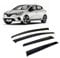 Rumplex Windabweiser Luftabweiser Regenabweiser Seitenfensterabweiser Kompatibel mit Renault Clio 5 2020-2024 Autofenster Regenschutz Regenabweiser Anklebbare Deflektoren 4 Stück