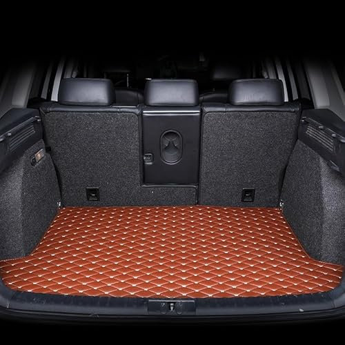 Alfombrilla Maletero Coche para Fiat 500 Cabrio 2010-2012, Almohadilla Protector Maletero Bandeja Maletero Protector Alfombra Coche,Brown