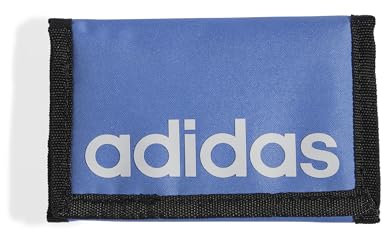 adidas Unisex LINEAR Wallet, Blue Fusion/Black/White, One Size