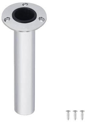 OYUCDAGQ Marine Hochglanzpoliert Unterputz 0 Grad Edelstahl 316 Runde Angelrutenhalter Halter Boot Angelzubehör Marine angelrutenhalter