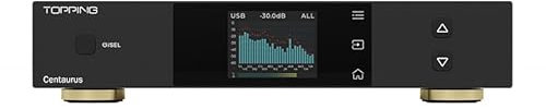 LEAUDIO Topping Centaurus Décodeur, DAC R2R-DAC entièrement symétrique, prend en charge LDAC DSD512 PCM768 kHz, Plug and Play (Noir)