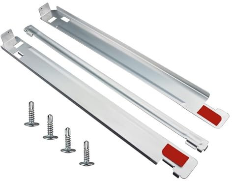 zoubeqie KSTK1 27 Inch Laundry Stacking Kit Replacement Compatible For LG Washing Machines And Dryers - Chrome Plated Solid Metal