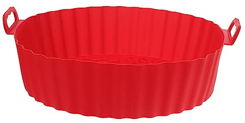 MOTHNUR Wiederverwendbare Hitzebeständige Silikonmatte für Heißluftfritteuse Ofen Mikrowelle Runde Silikoneinlage für Die Heißluftfritteusen-schüssel