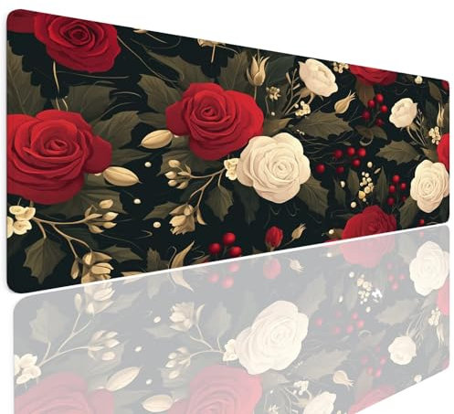 Tapis de Souris Gamer Art Grand Tapis de Souris Gaming XXL 1400x800x4mm Mouse Pad Mat Antidérapant et Imperméable sous-Main Bureau Gamer Large Multifonction Mousepad Haute Précision et Vitesse 4-40