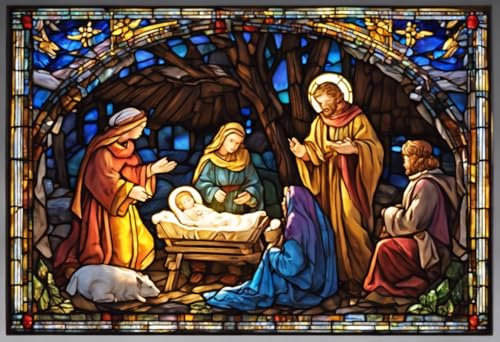 Lernpuzzle Lernpuzzle Erwachsene Kinder - Adventskalender Weihnachtskrippe - 1000 Teile Puzzle Spaß und Herausfordernde Gehirnübung für Puzzle-Enthusiasten