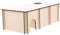 Milisten 1Stk Hamsterhaus Tiere Hamsterdekorationen für den Käfig Hamsterbett-Versteck Heu Hühnerstall nagerheim nagerhaus Chinchilla-Nest aus Holz Hamsternest aus Holz hölzern
