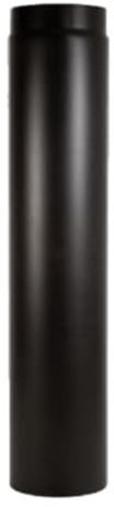 Tubo Lineare Verniciato per Fumisteria - in Acciao al Carbonio SP. 20/10 - per Stufe a Legna - Lunghezza 500mm - Diametro 130mm