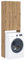 Unity Mobile per Lavatrice Asciugatrice Armadio Mobiletto Bagno Salvaspazio Rovere Artigianale 64x25,5x190 cm