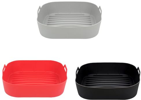 3 recipientes de silicona de aire reutilizables de grado alimenticio para hornear, accesorios de repuesto