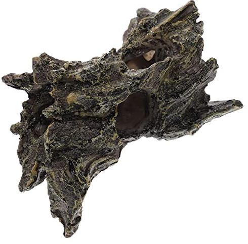 BESTonZON Aquarienlandschaftsgestaltung Baumwurzelfigur aus Harz Dekoration fürs Aquarium Baumkronen-deko Versteckbaum-Design für Aquarien