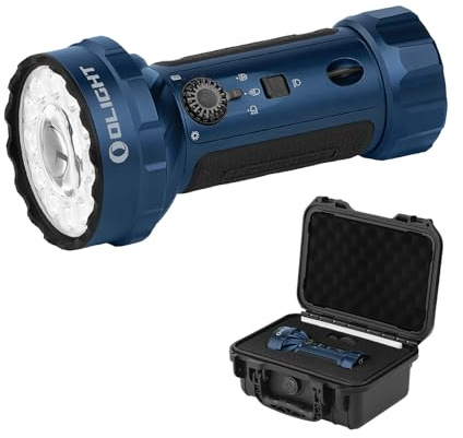 OLIGHT Marauder Mini 2 Linterna Potente LED 10000 Lúmenes 750 Metros | Linternas LED Alta Potencia 5 Modos, Carga Magnética MCC & USB-C, Compacta Impermeable IPX8 para Camping Emergencias Trabajo