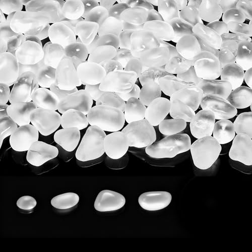 MAIBAOTA White Frosted Sea Glass Pebbles