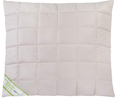 franknatur Kopfkissen Schurwolle kbT Bio Baumwolle KBA 80x80 Füllmenge variierbar