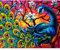 Ideen mit Herz 5D Diamond Painting | Diamant Painting Set | 30 x 40 cm | Motivleinwand | runde Steinchen | inkl. Zubehör | verschiedene Bilder zur Auswahl (Pfau)