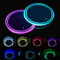 2pcs LED Car Coasters, LED Cup Holder Lights with 7 Colors Luminescent Cup Pad, USB Charging Cup Mat for Drink Coaster Accessories Interior Decoration Atmosphere Light.