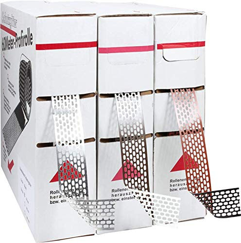 Vogelschutz Alu Lüftungsband 50 mm x 60 m (schwarz/rot)