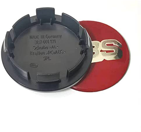 TRFAN 4 Stück Auto Nabendeckel Nabenkappen für BBS 65mm Wasserdicht Rostfrei Auto Radnabendeckel ZubehöR,A