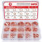 AOKOLL 150PCS Copper Crush Flat Washers Assortment Kit Metric M5 M6 M8 M10 M12 M14 M16 M18 M20 M22 (Copper)