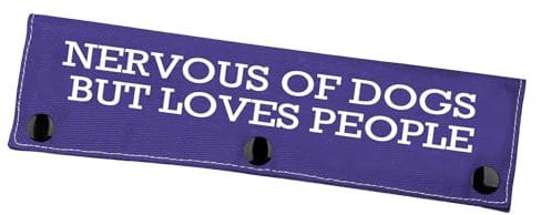 Funny Nervous Dog Leash Sleeve Nervous of Dogs But Loves People Leash Wrap Friendly Dog Gift (But Loves People)
