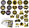 KASURE 96 Aufkleber Silvester 2025 24 Musterdesigns Silvester Sticker Frohes Neues Jahr Etiketten Stickers Geeignet Happy New Year 2025 Für Umschläge Geschenke Verpackung Silvester Deko 2025