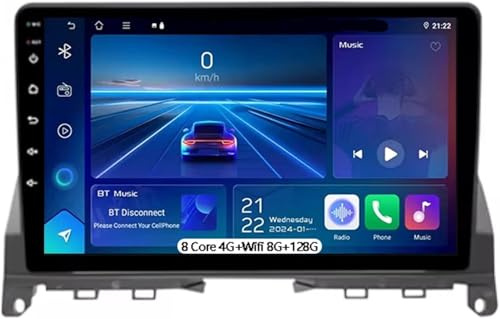 CarPlay Autoradio für Mercedes für Benz C-Klasse 3 W204 S204 2006–2011, Bluetooth für mit GPS-Navigation(8 Core 4g+WiFi 8g+128g)