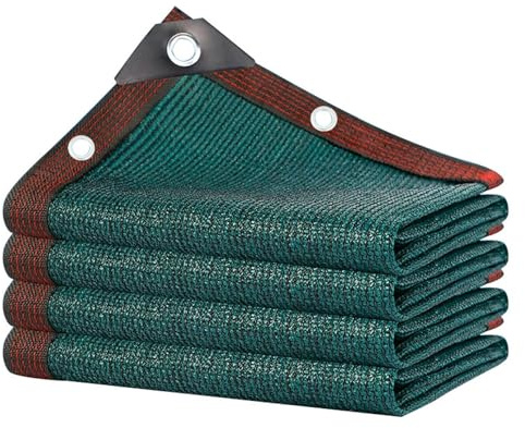 Red de Sombra Exterior HDPE Protección UV 5x10m Verde Toldo Vela de Protección Solar Malla Sombra - Malla bloqueadora de luz y Aislante del Calor para Invernadero/Jardín/Patio Césped