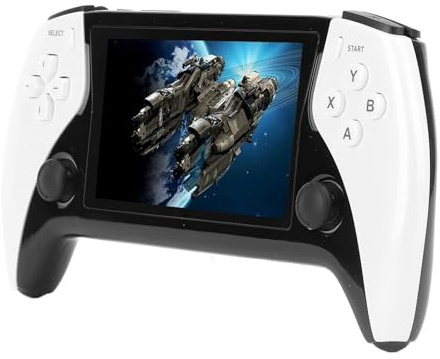 ZAICOLER Console de Jeu Rétro Portable, écran IPS de 4,3 Pouces pour Adultes, Prend en Charge 11 émulateurs, Batterie 2500 MAh pour Les Amateurs de Jeux Rétro (White)