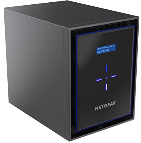 NETGEAR RN426E2-100NES ReadyNAS Serie 422 Storage di Rete, 6 Slot Inclusi 6 HD da 3TB, Capacità 20TB, Backup Sicuro, Antivirus, Accesso e Gestione Tramite Cloud, Nero