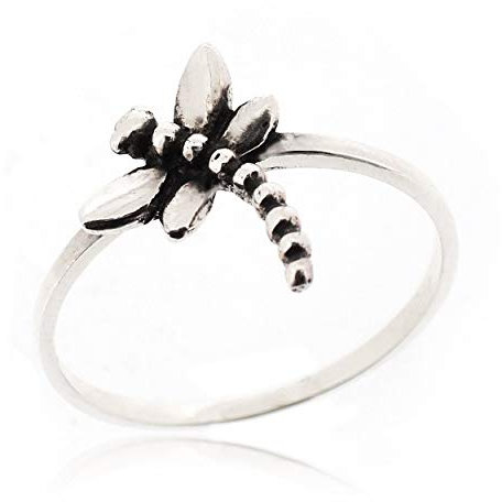 Sovats Damen Libelle-Ring 925 Sterlingsilber, Größe 56