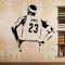 Basketball Star Lakers Lebron James Lbj Kinderzimmer Dekoration Wandaufkleber Vinyl Selbst Wasserdicht Art Deco Wandbild Xl 58Cmx62Cm